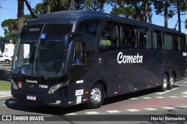 Viação Cometa 715100 na cidade de Curitiba, Paraná, Brasil, por Hariel Bernades. Número da foto: #13059087.