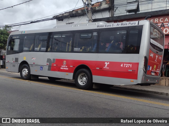 Pêssego Transportes 4 7271 na cidade de São Paulo, São Paulo, Brasil, por Rafael Lopes de Oliveira. Número da foto: #13057588.