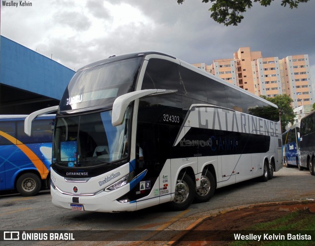 Auto Viação Catarinense 324303 na cidade de Sorocaba, São Paulo, Brasil, por Weslley Kelvin Batista. Número da foto: #13056866.
