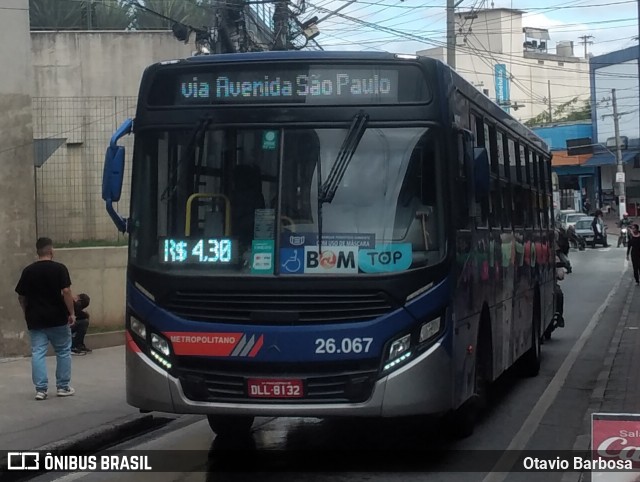 Auto Ônibus Moratense 26.067 na cidade de Francisco Morato, São Paulo, Brasil, por Otavio Barbosa. Número da foto: #13058559.