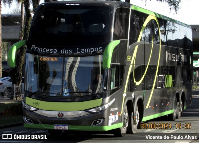 Expresso Princesa dos Campos 6992 na cidade de Curitiba, Paraná, Brasil, por Vicente de Paulo Alves. Número da foto: #13057390.