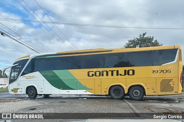 Empresa Gontijo de Transportes 19705 na cidade de Vila Velha, Espírito Santo, Brasil, por Sergio Corrêa. Número da foto: #13057274.