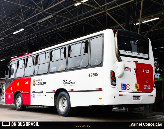 Pêssego Transportes 4 7805 na cidade de São Paulo, São Paulo, Brasil, por Valnei Conceição. Número da foto: #13056152.