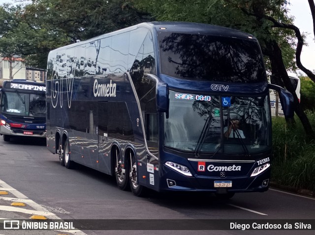 Viação Cometa 721303 na cidade de Campinas, São Paulo, Brasil, por Diego Cardoso da Silva. Número da foto: #13009016.