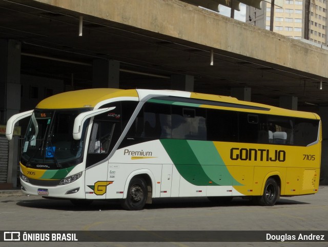 Empresa Gontijo de Transportes 7105 na cidade de Belo Horizonte, Minas Gerais, Brasil, por Douglas Andrez. Número da foto: #13010904.