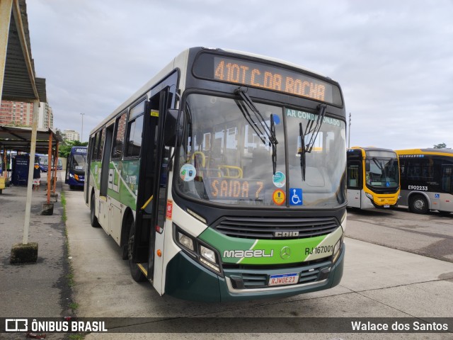 Transportes Mageli RJ 167.001 na cidade de Rio de Janeiro, Rio de Janeiro, Brasil, por Walace dos Santos. Número da foto: #13010343.