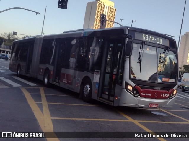 Viação Gatusa Transportes Urbanos 7 6358 na cidade de São Paulo, São Paulo, Brasil, por Rafael Lopes de Oliveira. Número da foto: #13008780.