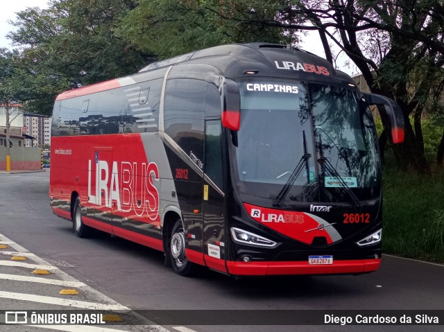 Lirabus 26012 na cidade de Campinas, São Paulo, Brasil, por Diego Cardoso da Silva. Número da foto: #13008993.