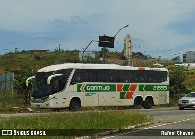 Empresa Gontijo de Transportes 21555 na cidade de Itapetinga, Bahia, Brasil, por Rafael Chaves. Número da foto: #13010295.