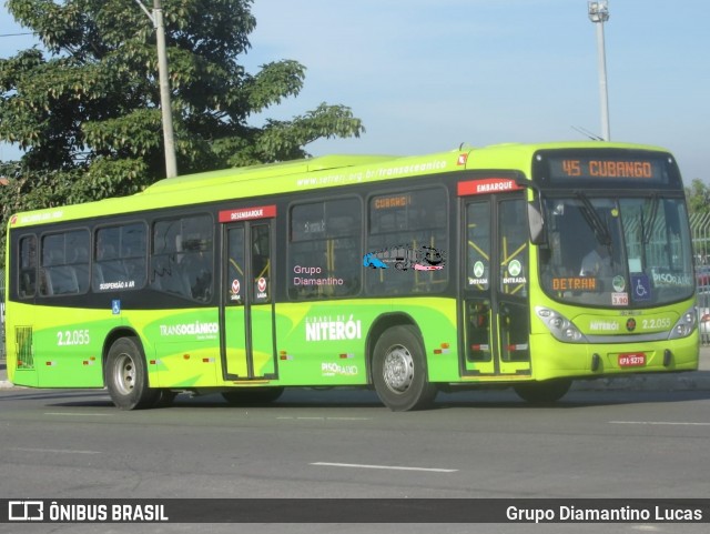 Santo Antônio Transportes Niterói 2.2.055 na cidade de Niterói, Rio de Janeiro, Brasil, por Grupo Diamantino Lucas. Número da foto: #13009872.
