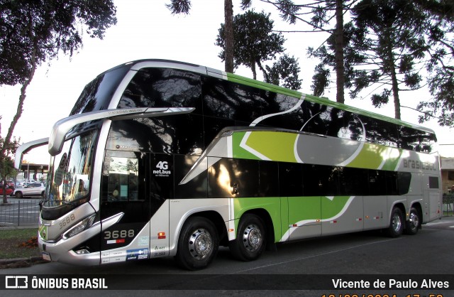 Brasil Sul Linhas Rodoviárias 3688 na cidade de Curitiba, Paraná, Brasil, por Vicente de Paulo Alves. Número da foto: #13008669.