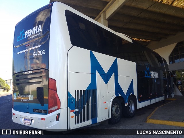 Empresa de Ônibus Nossa Senhora da Penha 64206 na cidade de Lages, Santa Catarina, Brasil, por LUCAS NASCIMENTO. Número da foto: #13010294.
