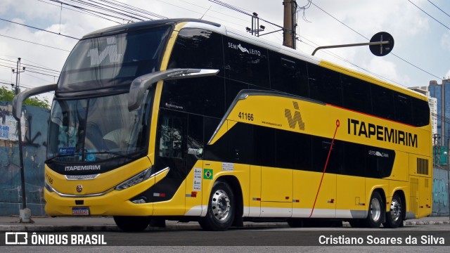 Viação Nova Itapemirim 41166 na cidade de São Paulo, São Paulo, Brasil, por Cristiano Soares da Silva. Número da foto: #13010916.