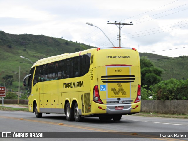 Viação Itapemirim 60695 na cidade de Santos Dumont, Minas Gerais, Brasil, por Isaias Ralen. Número da foto: #13010034.