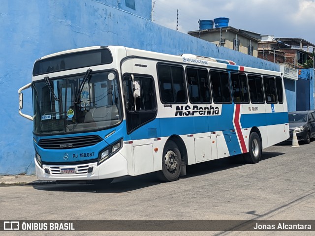 Viação Nossa Senhora da Penha RJ 188.087 na cidade de Belford Roxo, Rio de Janeiro, Brasil, por Jonas Alcantara. Número da foto: #13010033.