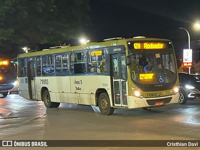 BsBus Mobilidade 710903 na cidade de Brasília, Distrito Federal, Brasil, por Cristhian Davi. Número da foto: #13010889.