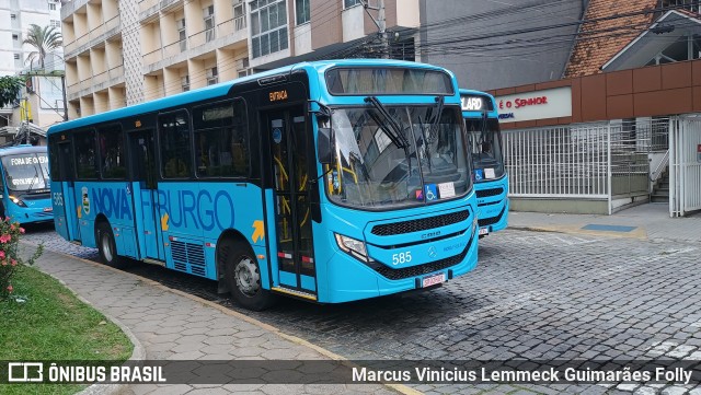 FAOL - Friburgo Auto Ônibus 585 na cidade de Nova Friburgo, Rio de Janeiro, Brasil, por Marcus Vinicius Lemmeck Guimarães Folly. Número da foto: #13010171.