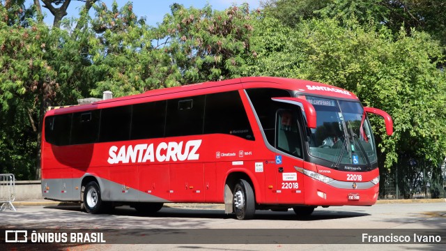 Viação Santa Cruz 22018 na cidade de São Paulo, São Paulo, Brasil, por Francisco Ivano. Número da foto: #13008380.