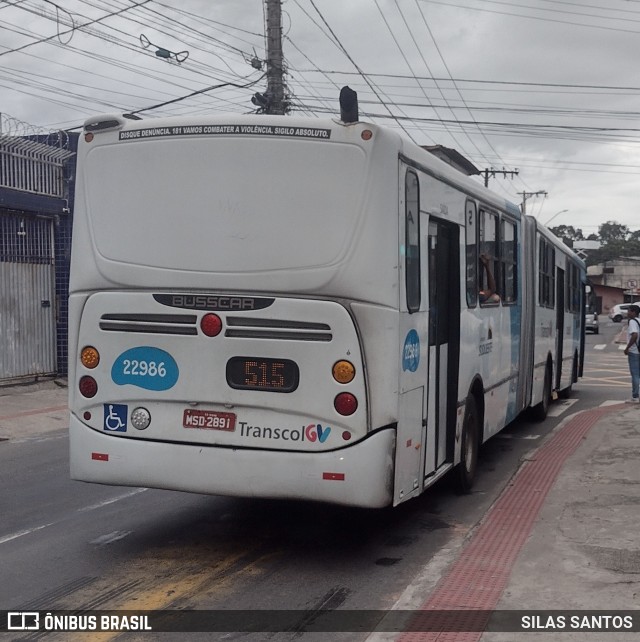 Nova Transporte 22986 na cidade de Serra, Espírito Santo, Brasil, por SILAS SANTOS. Número da foto: #13010162.