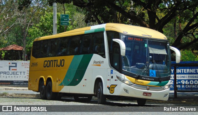 Empresa Gontijo de Transportes 21595 na cidade de Itapetinga, Bahia, Brasil, por Rafael Chaves. Número da foto: #13010465.