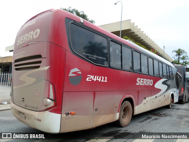 Viação Serro 24411 na cidade de Belo Horizonte, Minas Gerais, Brasil, por Maurício Nascimento. Número da foto: #13010021.