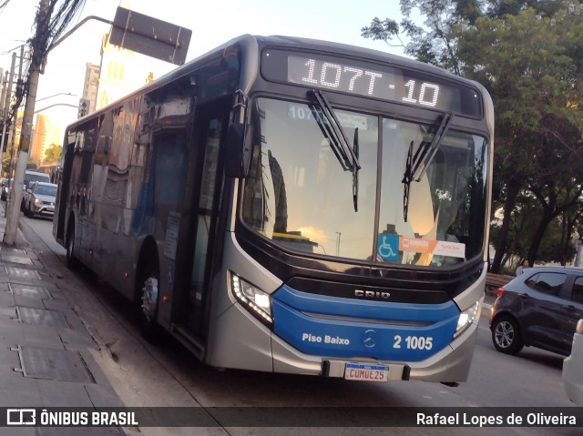 Sambaíba Transportes Urbanos 2 1005 na cidade de São Paulo, São Paulo, Brasil, por Rafael Lopes de Oliveira. Número da foto: #13009895.