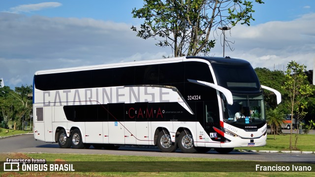 Auto Viação Catarinense 324324 na cidade de Florianópolis, Santa Catarina, Brasil, por Francisco Ivano. Número da foto: #13011213.