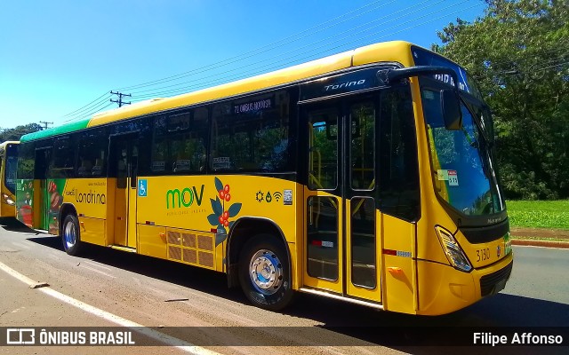 TCGL - Transportes Coletivos Grande Londrina 3130 na cidade de Londrina, Paraná, Brasil, por Filipe Affonso. Número da foto: #13010781.