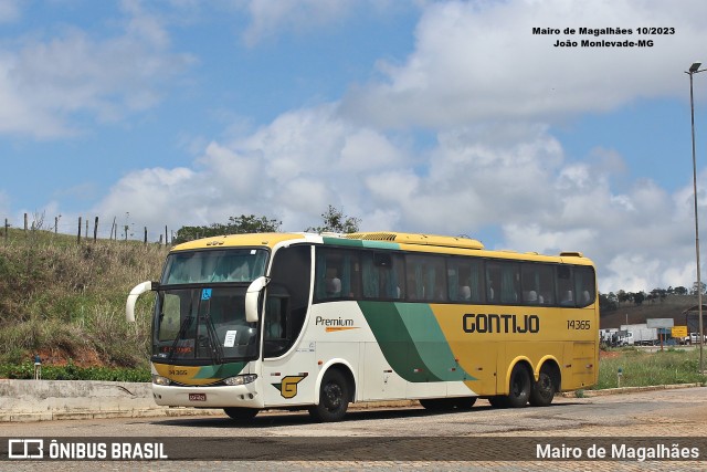 Empresa Gontijo de Transportes 14365 na cidade de João Monlevade, Minas Gerais, Brasil, por Mairo de Magalhães. Número da foto: #13009227.