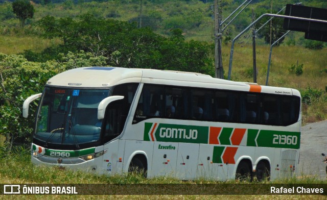 Empresa Gontijo de Transportes 21360 na cidade de Itapetinga, Bahia, Brasil, por Rafael Chaves. Número da foto: #13010277.