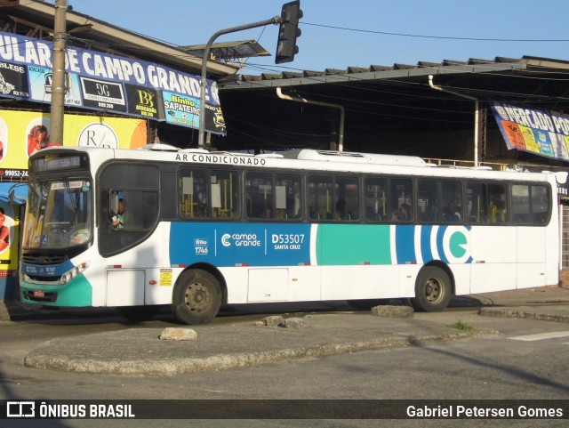 Transportes Campo Grande D53507 na cidade de Rio de Janeiro, Rio de Janeiro, Brasil, por Gabriel Petersen Gomes. Número da foto: #13010941.