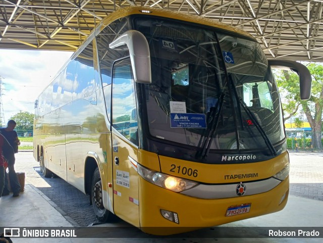 Viação Nova Itapemirim 21006 na cidade de São José dos Campos, São Paulo, Brasil, por Robson Prado. Número da foto: #13011178.