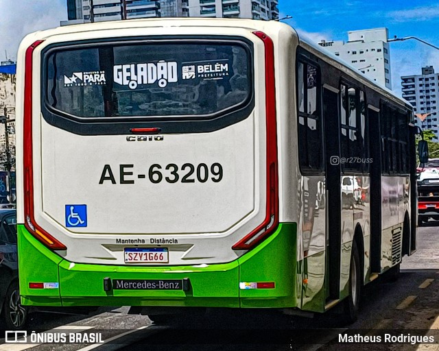 Transurb AE-63209 na cidade de Belém, Pará, Brasil, por Matheus Rodrigues. Número da foto: #13008453.