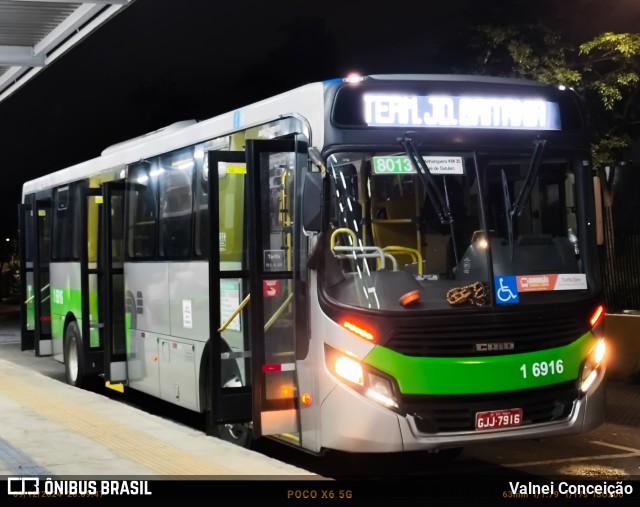 Transcooper > Norte Buss 1 6916 na cidade de São Paulo, São Paulo, Brasil, por Valnei Conceição. Número da foto: #13059770.