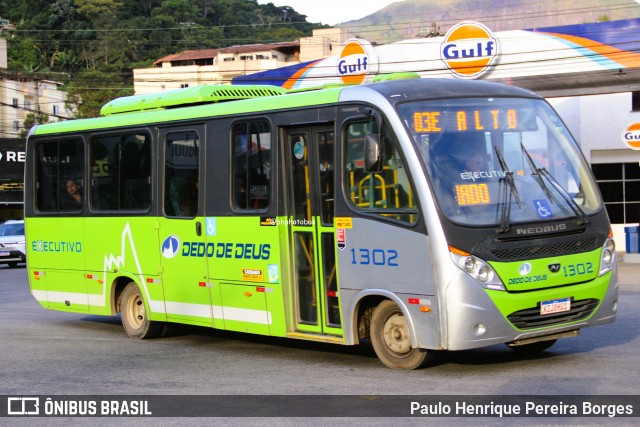 Viação Dedo de Deus 1302 na cidade de Teresópolis, Rio de Janeiro, Brasil, por Paulo Henrique Pereira Borges. Número da foto: #13061854.