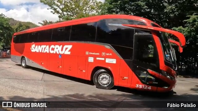 Viação Santa Cruz 35124 na cidade de São Paulo, São Paulo, Brasil, por Fábio Paixão. Número da foto: #13059550.