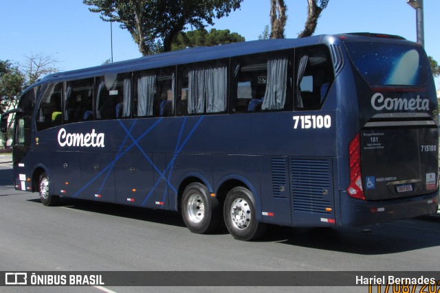 Viação Cometa 715100 na cidade de Curitiba, Paraná, Brasil, por Hariel Bernades. Número da foto: #13059092.
