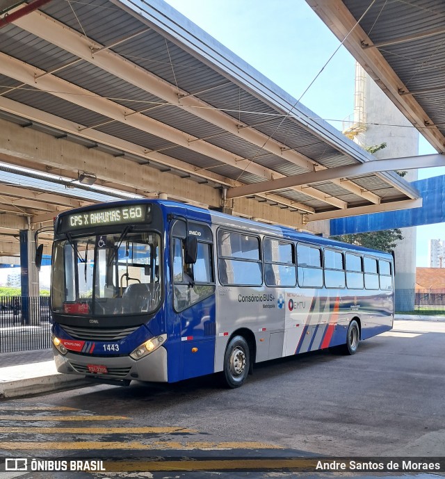 Expresso Metrópolis Transportes e Viagens 1443 na cidade de Campinas, São Paulo, Brasil, por Andre Santos de Moraes. Número da foto: #13061192.