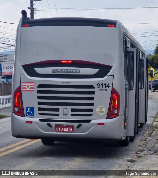 BluMob - Concessionária de Transporte Urbano de Blumenau 9114 na cidade de Blumenau, Santa Catarina, Brasil, por Iago Scheineider. Número da foto: #13062144.