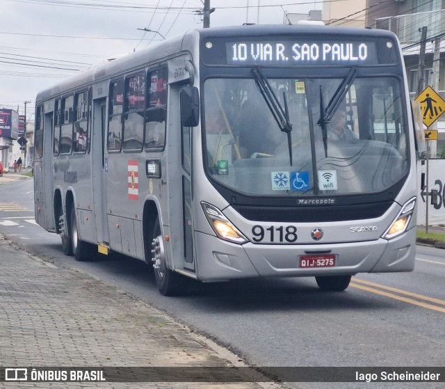 BluMob - Concessionária de Transporte Urbano de Blumenau 9118 na cidade de Blumenau, Santa Catarina, Brasil, por Iago Scheineider. Número da foto: #13059875.