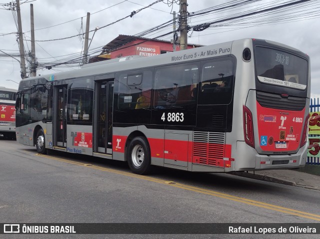 Express Transportes Urbanos Ltda 4 8863 na cidade de São Paulo, São Paulo, Brasil, por Rafael Lopes de Oliveira. Número da foto: #13060097.