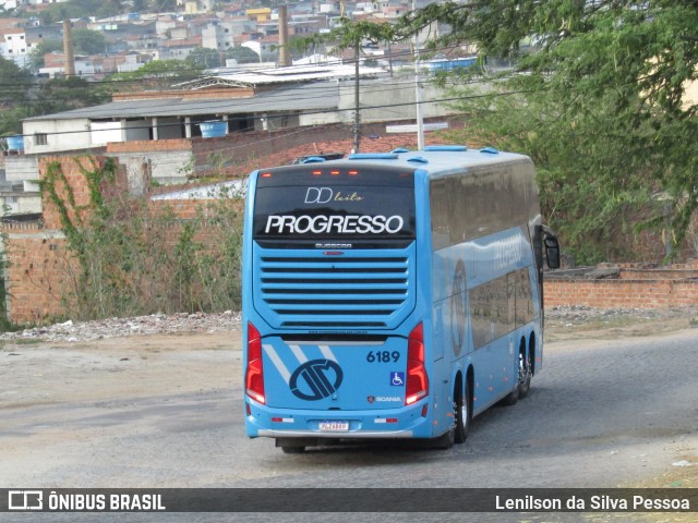 Auto Viação Progresso 6189 na cidade de Caruaru, Pernambuco, Brasil, por Lenilson da Silva Pessoa. Número da foto: #13060838.