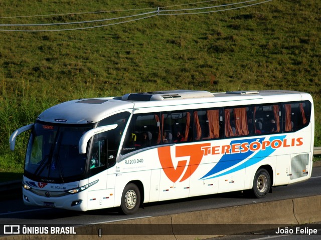 Viação Teresópolis RJ 203.040 na cidade de Canas, São Paulo, Brasil, por João Felipe. Número da foto: #13059519.