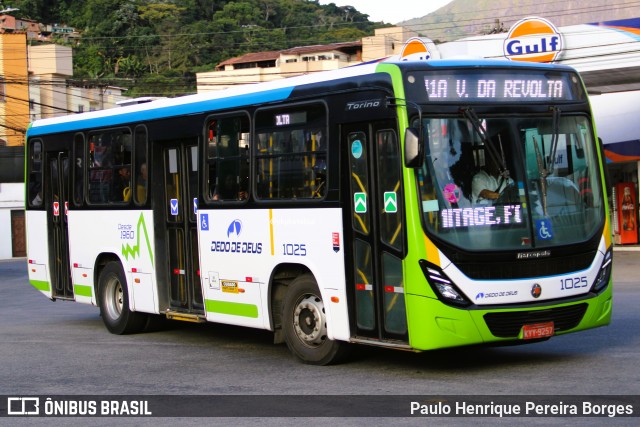 Viação Dedo de Deus 1025 na cidade de Teresópolis, Rio de Janeiro, Brasil, por Paulo Henrique Pereira Borges. Número da foto: #13061844.