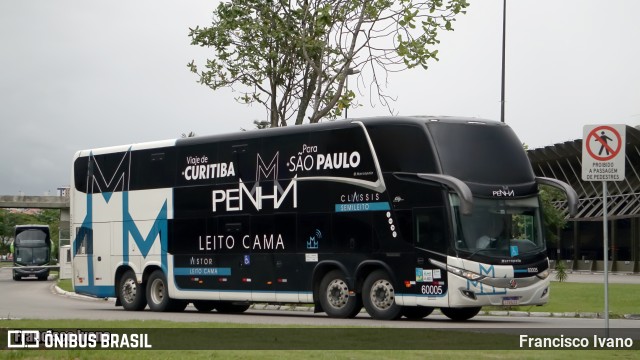 Empresa de Ônibus Nossa Senhora da Penha 60005 na cidade de Florianópolis, Santa Catarina, Brasil, por Francisco Ivano. Número da foto: #13062202.