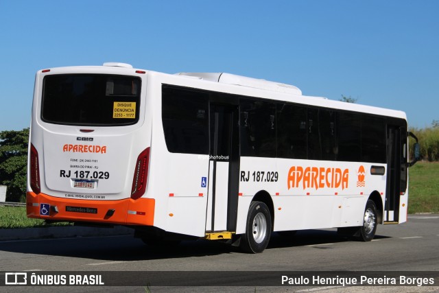 VINSAL - Viação Nossa Senhora Aparecida RJ 187.029 na cidade de Barra do Piraí, Rio de Janeiro, Brasil, por Paulo Henrique Pereira Borges. Número da foto: #13061966.