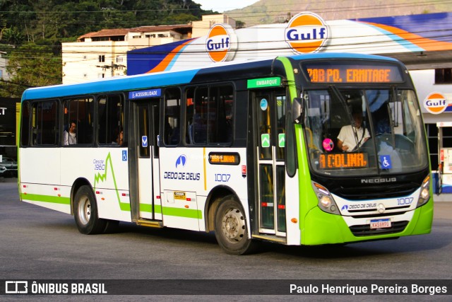 Viação Dedo de Deus 1007 na cidade de Teresópolis, Rio de Janeiro, Brasil, por Paulo Henrique Pereira Borges. Número da foto: #13061831.