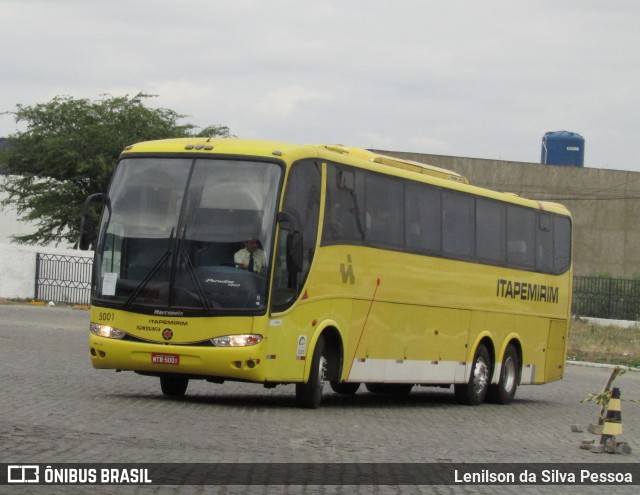 Viação Itapemirim 5001 na cidade de Caruaru, Pernambuco, Brasil, por Lenilson da Silva Pessoa. Número da foto: #13060988.