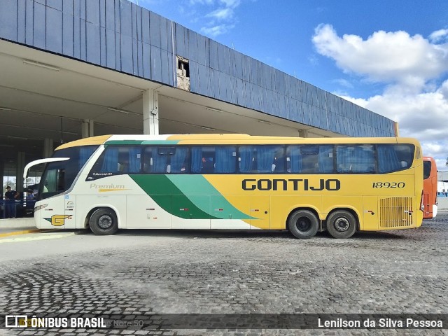 Empresa Gontijo de Transportes 18920 na cidade de Caruaru, Pernambuco, Brasil, por Lenilson da Silva Pessoa. Número da foto: #13061068.