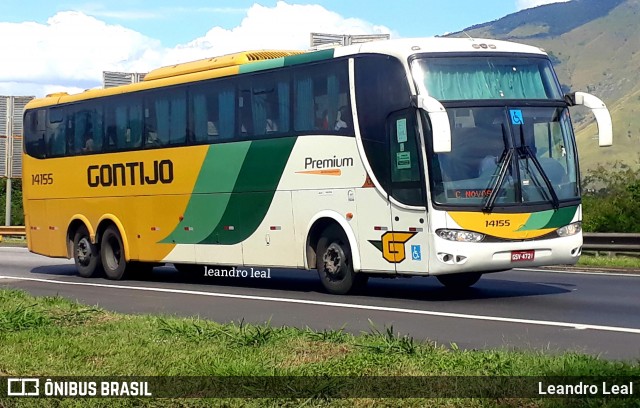 Empresa Gontijo de Transportes 14155 na cidade de Nova Iguaçu, Rio de Janeiro, Brasil, por Leandro Leal. Número da foto: #13059165.